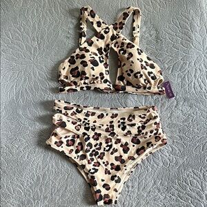 NWT Adore Me| Demi Cheetah Bikini Set